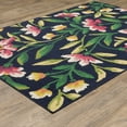 thumbnail image 3 of Oriental Weavers Havana Indoor/Outdoor Rug - HAV12 - 6'7" x 9'2" - in Navy/ Multi - Classic Casual Style, Water, Stain and Fade Resistant, Hose Clean, Patio, Outdoor Living Area Rug, 3 of 4