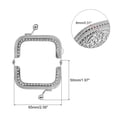 thumbnail image 2 of Metal Purse Frames, 2.6" 5Pcs Kiss Lock Clasp Frame for Coin Bags DIY, Silver, 2 of 6