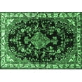 thumbnail image 1 of Ahgly Company Indoor Rectangle Persian Emerald Green Traditional Area Rugs, 5' x 8', 1 of 4
