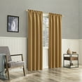 thumbnail image 5 of Sun Zero Nolan 1-Piece Energy Saving Blackout Rod Pocket Curtain Panel, 40"X84", Gold, 5 of 8