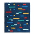 thumbnail image 3 of LEGO®, Brick Stripe, Navy, Kids, Quilt and Sham Bedding Set, Queen 86" x 86", 3 of 10