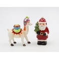 thumbnail image 2 of Ceramic Christmas Santa Alpaca Salt and Pepper Shakers, 2 of 5