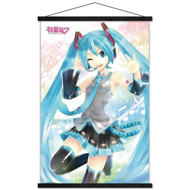 Hatsune Miku - Waving Wall Poster, 22.375" x 34"