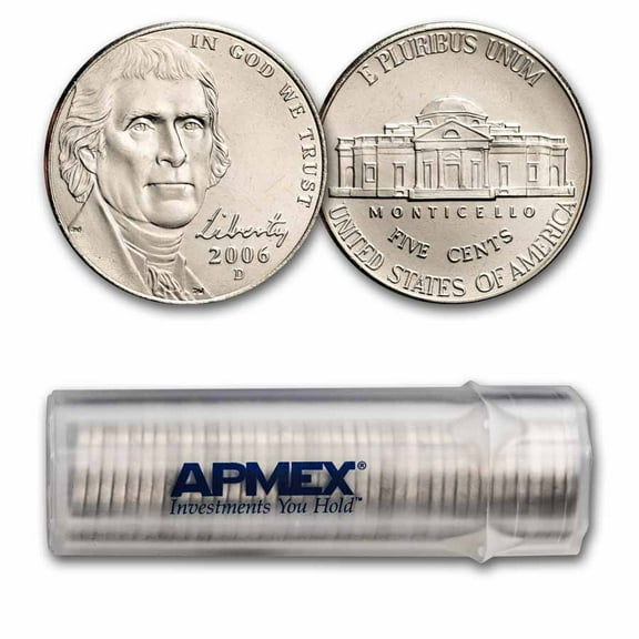 2006-D Jefferson Nickel 40-Coin Roll BU