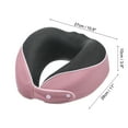 thumbnail image 2 of Uxcell Travel Pillow, Plane Sleeping Pillow with Earplugs Eye Masking for Train, Red, 2 of 6