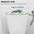 thumbnail image 5 of ZIATUBLE Ocean Turtle Toilet Protector Cover Wooden Toilet Tank Lid Covers Soft Toilet Tank Lid Dust Cover with Elastic Edges Toilet Tank Covers for Bathroom Fits Most Toilet Tanks, 5 of 5
