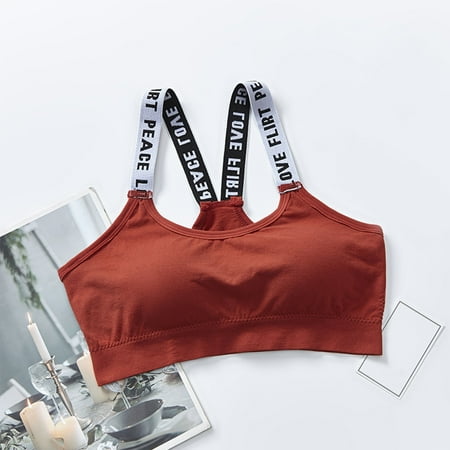 MITCOWBOYS Tank Tops for Women 2024  Women Sexy Sports Bra Tops for Gym Top Fitness Yoga Female Pad Sportswear Vest Tank Tops Sport Push Up Bralette  Shirts for Women  Pink Shirt  Red