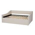 thumbnail image 3 of Baxton Studio Haylie Lit de Jour Rembourré Beige Taille Queen, 3 of 9