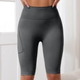 thumbnail image 3 of Arlun 3D Anti Cellulite Leggings with Pockets Slim Move Cellulite High Waisted Workout Shorts for Women Push-Up Sculpting Tummy Control Yoga Fitness Pants Grey XXL, 3 of 5