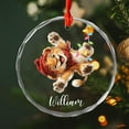 thumbnail image 4 of Lion Animal Glass Xmas Ornament Gift for Sister Brother Children Kids, Custom Name Lion Lover Christmas Ornament 2025, Lion Xmas Ornaments Keepsake, Personalized Lion Glass Christmas Ornaments Gift, 4 of 6