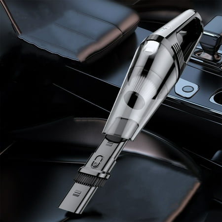 HomeKingdee Handheld Car Vacuum Cleaner 6000Pa Vacuum Cleaner and Air Duster 55W High Power Hand Held Vacuum with LED Light and Multi-Nozzles for Car Home Office Pet