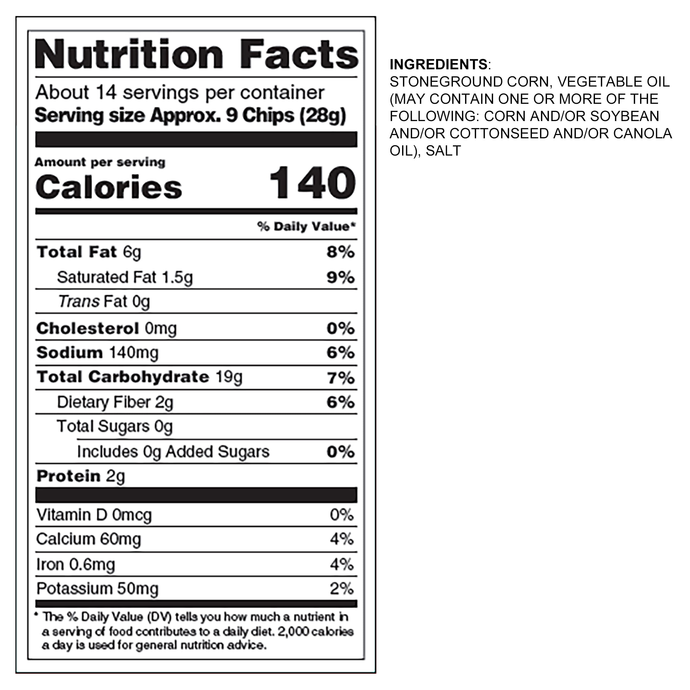Ricos® Gluten-Free Original Nacho Chips, Party Size, 14 oz, Shelf-Stable