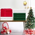 thumbnail image 3 of Ample Decor Hand Towel 100% Cotton 18X28 inch -12pcs White, Red & Green, 3 of 6
