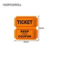 thumbnail image 7 of Raffle Tickets Double Rolls, 1000 Pcs/Poll Raffle Tickets, Tag Lottery Ticket Events Raffle Labels for Events, Entry, Class Reward, Prizes (Orange), 7 of 7