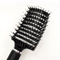 thumbnail image 5 of Cepillo para el cabello Brillar 3 piezas cerdas de jabalí negro/rosa/dorado Electrónica, 5 of 5