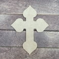 thumbnail image 2 of 3" Spade Décor Cross #38, Unfinished Wood Art Shape by Wooden Craft Cutouts, 2 of 2