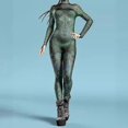 thumbnail image 1 of Combinaison Imprimé Serpent Cyberpunk Body Imprimé 3D Costume de Fête Carnaval Halloween compatible Femmes Newway CPDD, 1 of 4