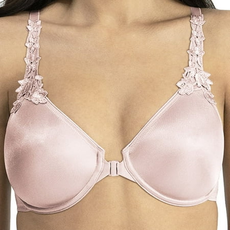 Dominique Women s Meryl Front Closure Minimizer Racerback Bra (30B-44F) #7050 - Pink - 42F