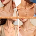 thumbnail image 3 of LUNVKY 18K Gold Plated Chains for Women Non-tarnish Necklace Birthday Christmas Prom Jewelry Gifts Teen Female Lady Friend Mom Stocking Stuffers Adults Wife Her Age Ideas 16/18/20/22 Inch, 3 of 7