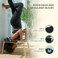 thumbnail image 3 of Yoga Headstand Bench Stand Chair for Home Gym - Wood Frame with PU Pads for Inversion Training and Balance, 3 of 7