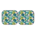 thumbnail image 7 of Balery 2 Piece Tropical Floral Car Windshield Sun Shade|Foldable Front Windshield Shade for Car Front Window for Most Sedans SUV Truck-Large, 7 of 7