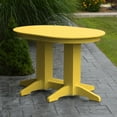 thumbnail image 1 of A &amp; L Furniture Poly 48 x 33 in. Oval Outdoor Dining Table, 1 of 11