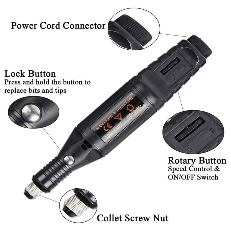  COHEALI 2 Sets electric grinder engraving pen