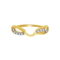 thumbnail image 1 of Round Cut White Cubic Zirconia Enhancer Guard Ring 10k Yellow Gold Ring Size - 12, 1 of 3