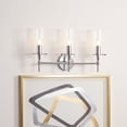 thumbnail image 2 of Safavieh Norala 3 Light Glam Vanity Sconce, Chrome, 2 of 6