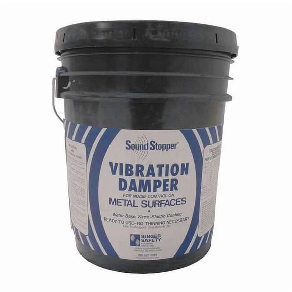 Sound-Dampening Coating, Water Based Elastic, 12 in W, 1 1/8 ft L, Beige