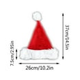 thumbnail image 3 of Plush Santa Hat, Multiple Sizes (Adult/Kid/Baby), Soft Polyester, Big Hair Ball, Durable Christmas Decor, 3 of 5
