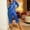 Blue, variant on Lolmot 2 Piece Capri Pajamas for Women Casual Satin Button Down Pjs Long Sleeve Shirts with Capris Lightweight Comfy Lounge Set