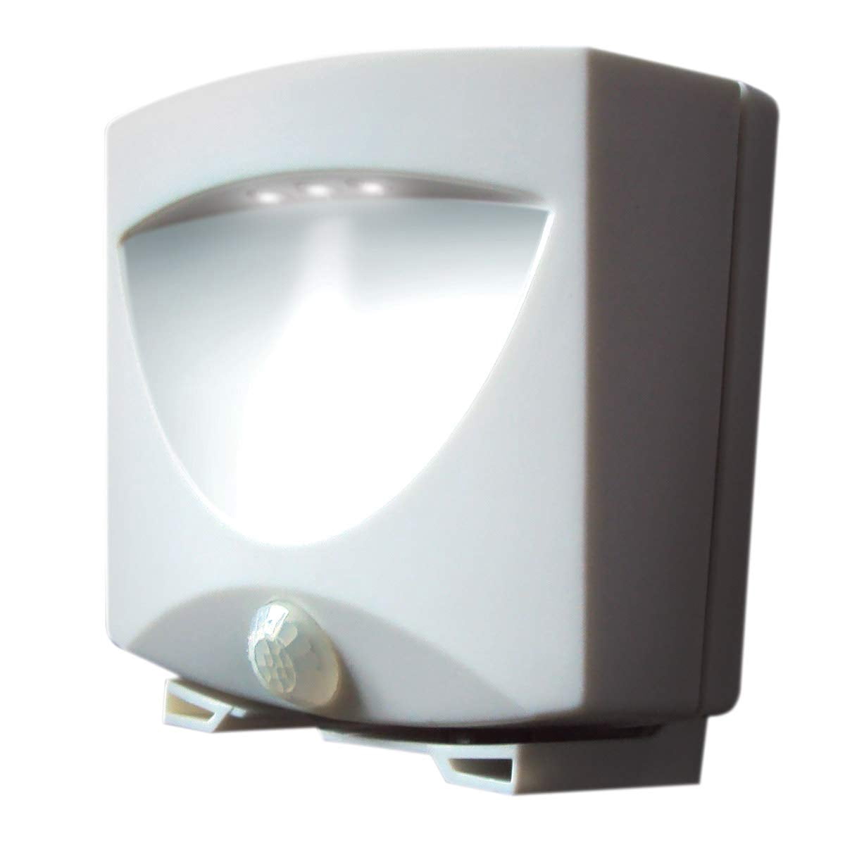 2 Packs Indoor and Outdoor LED Motion Step Light and Light Sensor Activated Wireless Battery Powered Night Light Weatherproof Easy to Install