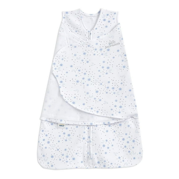 HALO® SleepSack® Swaddle - Cotton - Midnight Moons-Blue SM