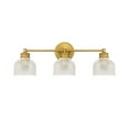 thumbnail image 3 of Trade Winds Lighting 3-Light Bathroom Vanity Light In Natural Brass, 3 of 7