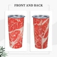 thumbnail image 4 of Kll Beef Steaks Stainless Stainless Steel Vacuum Insulated Coffee Cup 20 Oz Lids And Straws,1 Metal Straws,1 Cleaning Brush, 4 of 9