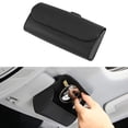 thumbnail image 3 of Toorise Car Visor Glasses Sunglasses Holder Universal Leather Car Glasses Storage Box with Magnetic Closure Eyeglasses Organizer Box Glasses Protective Storage Case for Car Truck SUV, 3 of 10