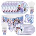 thumbnail image 4 of Frozen Birthday Party Decorations New Snow Queen Birthday Plate Paper Tableware Napinks Cup Background Balloon Supply Kit, 4 of 5
