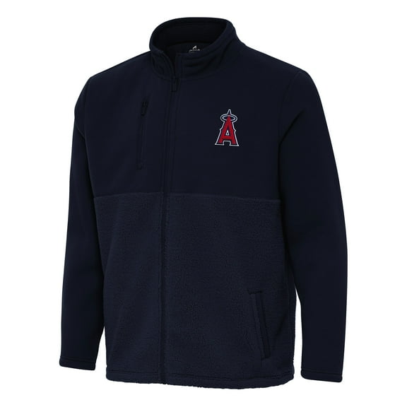 Men's Antigua Navy Los Angeles Angels Daily Fused Full-Zip Jacket