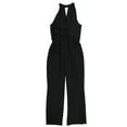 thumbnail image 2 of bar III Womens Belted Wide-Leg Jumpsuit, Black, 12, 2 of 2