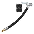 thumbnail image 1 of 1 pieza 15 cm 5,91 pulgadas tubo de conexión de válvula de neumático con cubierta de boquilla mandril de aire compresor de aire extensión de bomba kit de manguera de goma para coche, 1 of 1