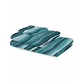 thumbnail image 2 of Abstract Turquoise Moire Towel Set of 3, Soft Microfiber Bath Towels, Hand Towel, Washcloths, Gradient Coastal Ocean Geometric Quick-Dry Absorbent Towels for Bathroom Kitchen Hotel Beach Gym Spa, 2 of 7