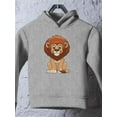 thumbnail image 3 of Cute Sitting Lion Hoodie Toddler -Image by Shutterstock,  4 Toddler, 3 of 4