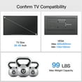 thumbnail image 3 of TV Wall Mount for 26-65 inch TVs, Full Motion TV Mount Bracket with Articulating Swivel Extension Tilting Leveling Max VESA 400x400mm Holds up to 99lbs for LED LCD OLED 4K Flat Curved Screen, 3 of 7