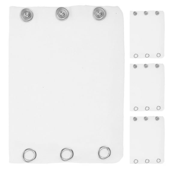 Beaupretty 4Pcs White Bodysuit Extenders with Snap Buttons for Comfortable and Adjustable Jumpsuit