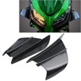 thumbnail image 1 of Universal Motorcycle Winglet Aerodynamic Wing Kit Spoiler for Honda Gloss Black, 1 of 5