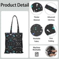 thumbnail image 5 of Vintage Polka Dot Reusable Fabric Tote Bag - Spacious, Foldable & Eco-Friendly Shopping Bag, 5 of 5
