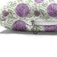 thumbnail image 4 of Flower Pet Bed, Ornament of Floral Motifs Petals and Leaves Designed with Pixel-Like Dots, Resistant Pad for Dogs and Cats Cushion with Removable Cover, 24" x 39", Violet Green White, by Ambesonne, 4 of 4