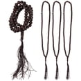 thumbnail image 1 of 4 piezas de oración musulmana cuentas de oración de mano de oración de oración de madera con borlas decorativas rosario cuentas, 1 of 4