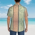 thumbnail image 6 of Fotbe Hardwood Hawaiian Shirt For Men Unisex Summer Beach Casual Short Sleeve Cotton Linen Button Down Shirts-Medium, 6 of 9